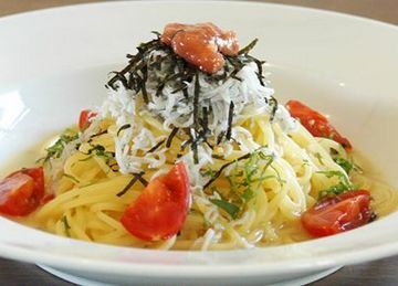 パスタ　バターしょうゆ　しらす