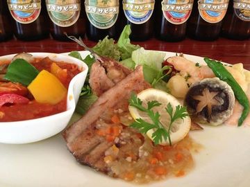 南紀白浜　サービスランチ　ナギサビール