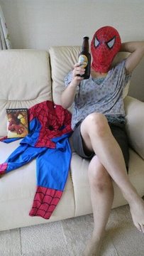 ナギサビール　乾杯　スパイダーマン