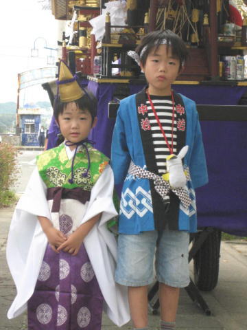 お稚児さん　南紀白浜　お祭り　秋祭り